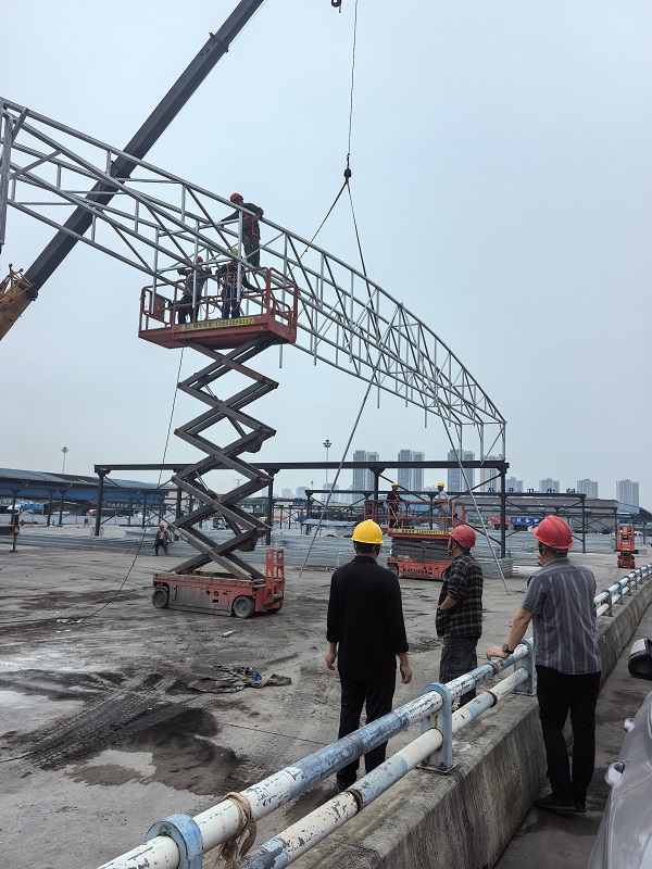 深耕户外篷体工程领域 西城蓬业大型电动篷项目落地国际农贸城